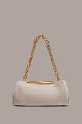 POPLIN LEATHER CLUTCH