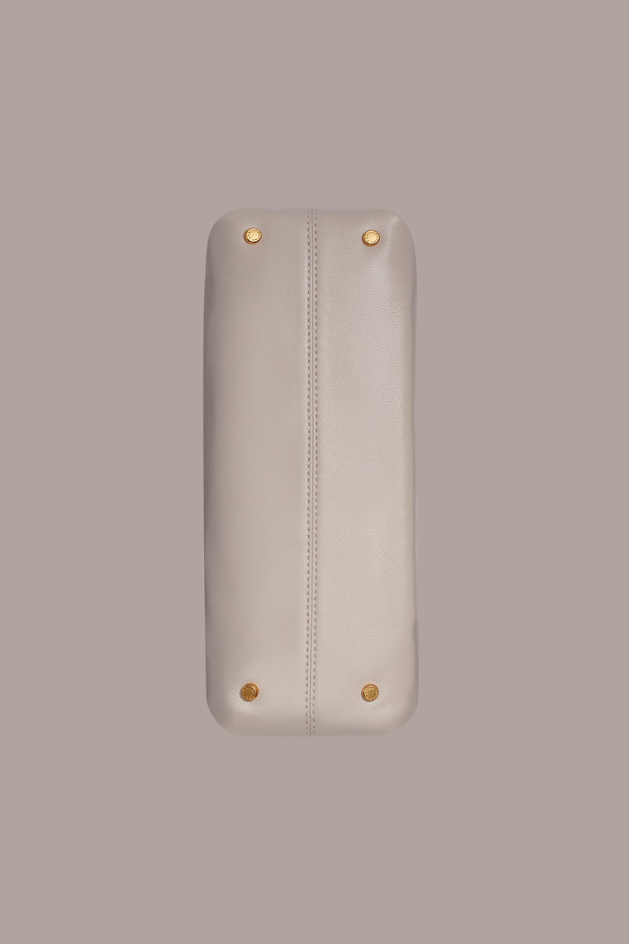 POPLIN LEATHER CLUTCH