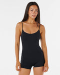 Premium Surf Short Jane One Piece Swimsuit - Black