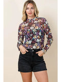 Quinn floral sheer