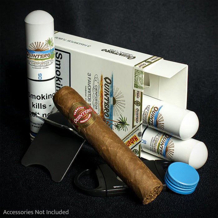 Quintero Favoritos Cuban Tubed Cigar - Pack of 3
