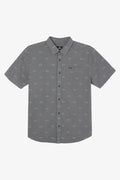Quiver Stretch Dobby Standard Short Sleeve Button-Down Shirt - Graphite