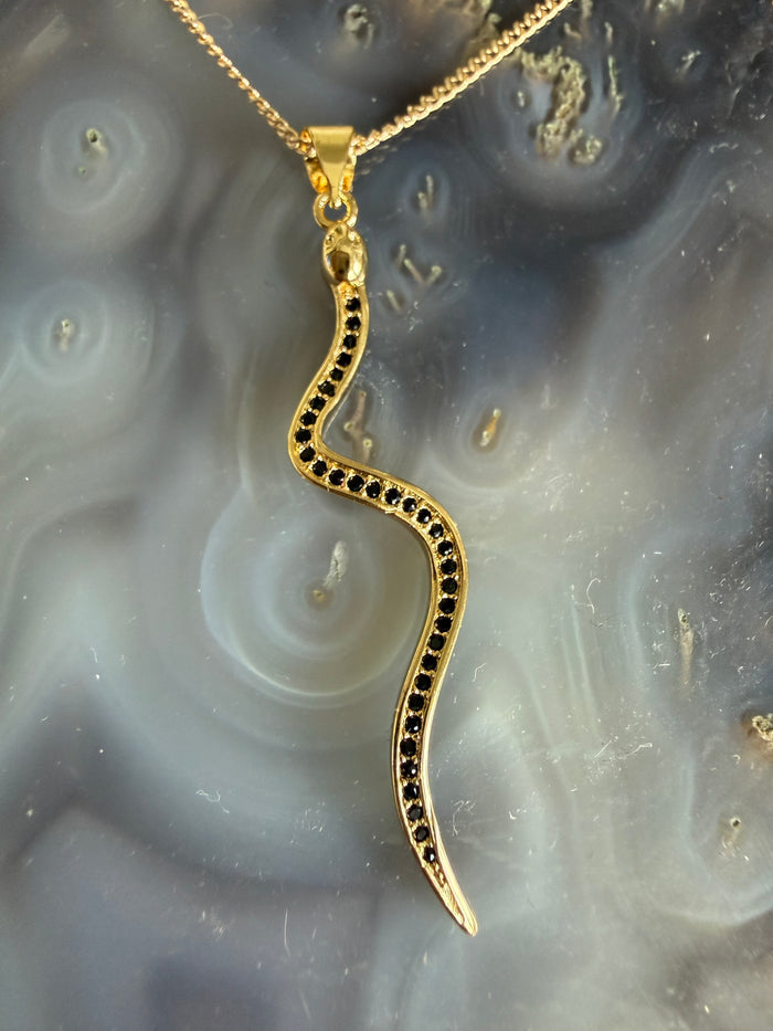 Rachel Nathan Black Crystal Snake