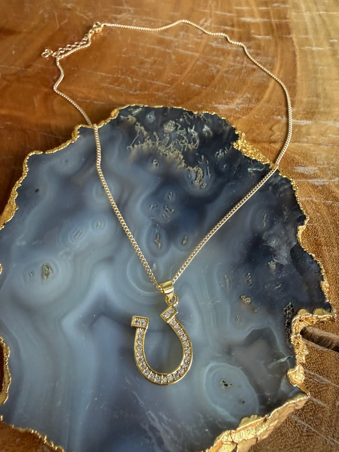 Rachel Nathan Lucky Pavé Horseshoe