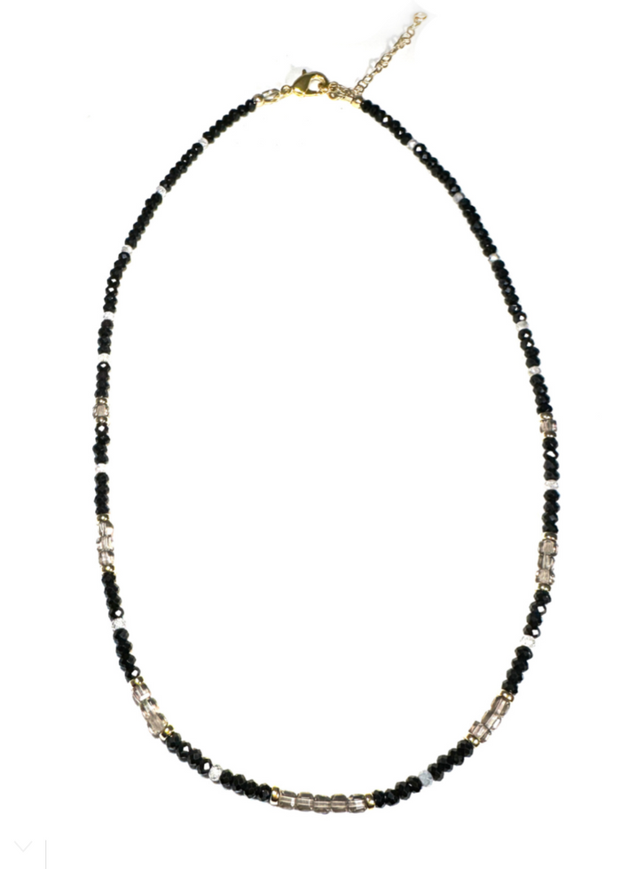 Rachel Nathan Mini Beaded Spinel & Iced Obsidian