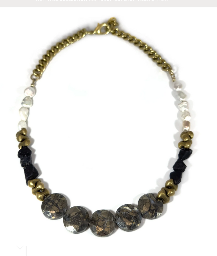 Rachel Nathan Nipomo Marcasite Pearl Spinel