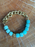 Rachel Nathan Remix Amazonite Cubes Bracelet