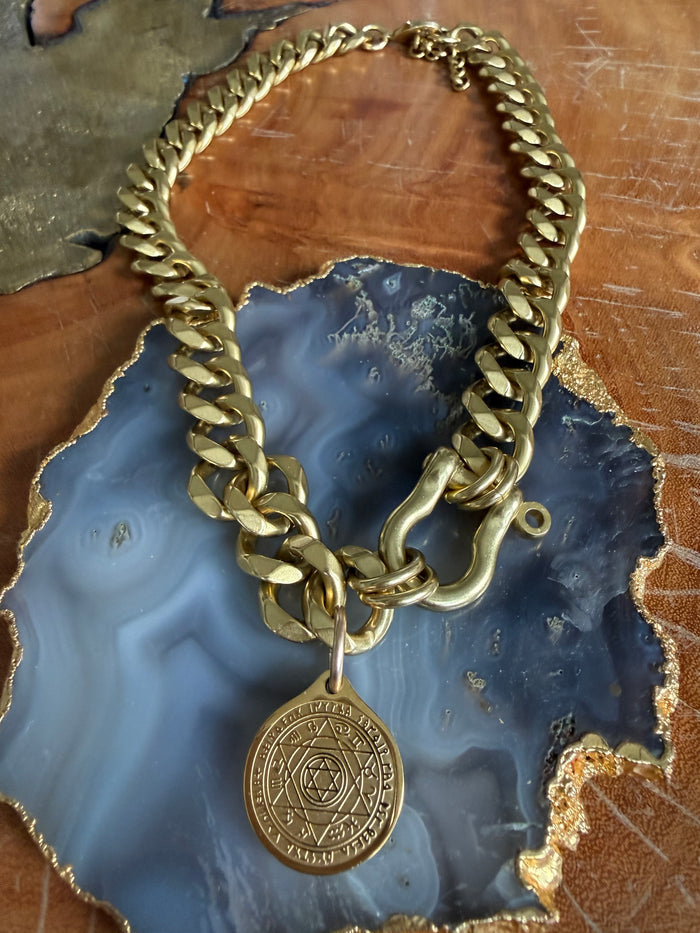 Rachel Nathan Shackle Classic & All Knowing Necklace