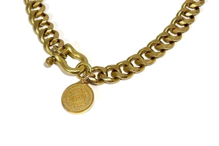 Rachel Nathan Shackle Classic & All Knowing necklace