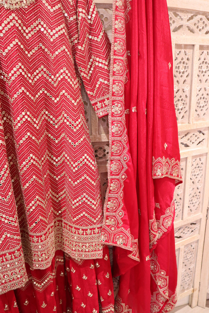 Rani Pink Gharara Suit Set (16-18)