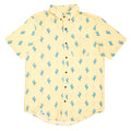 Rayon Stretch Short Sleeve Button-Down Shirt - Cactus