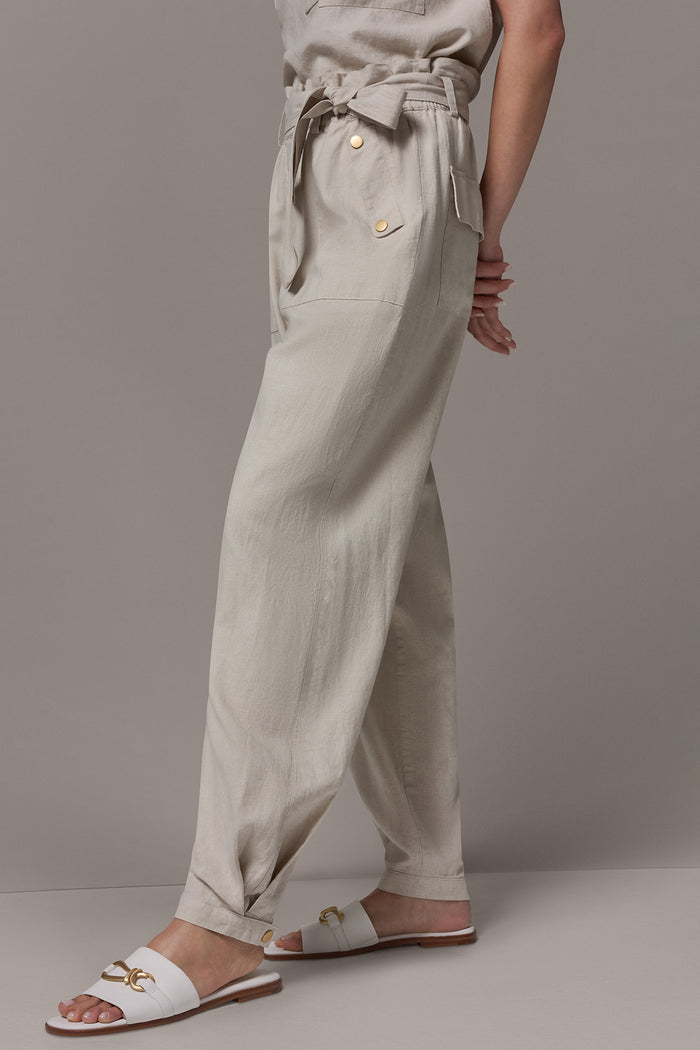 RELAXED PAPERBAG ANKLE PANT