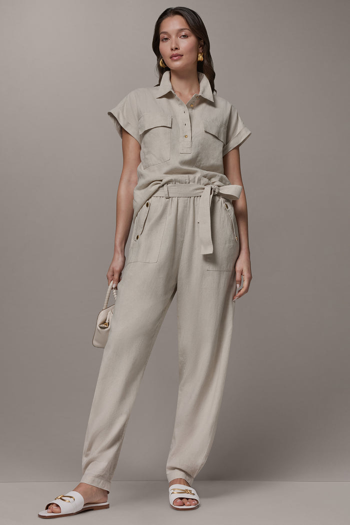 RELAXED PAPERBAG ANKLE PANT