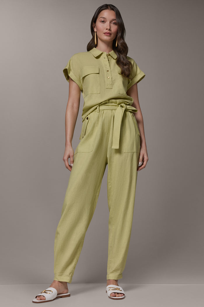 RELAXED PAPERBAG ANKLE PANT