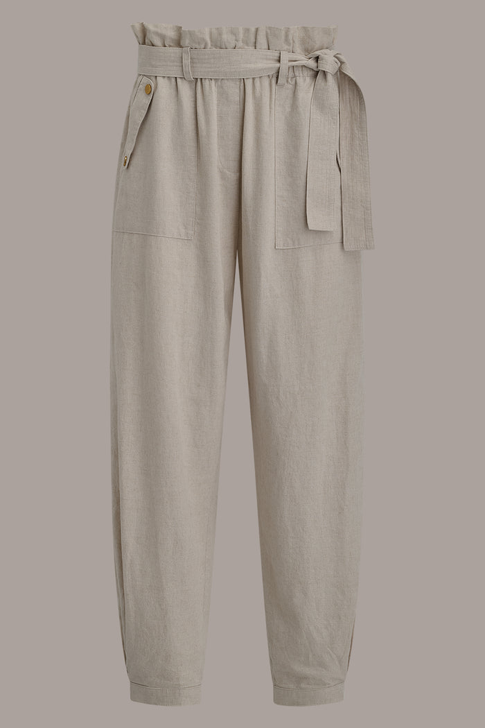 RELAXED PAPERBAG ANKLE PANT