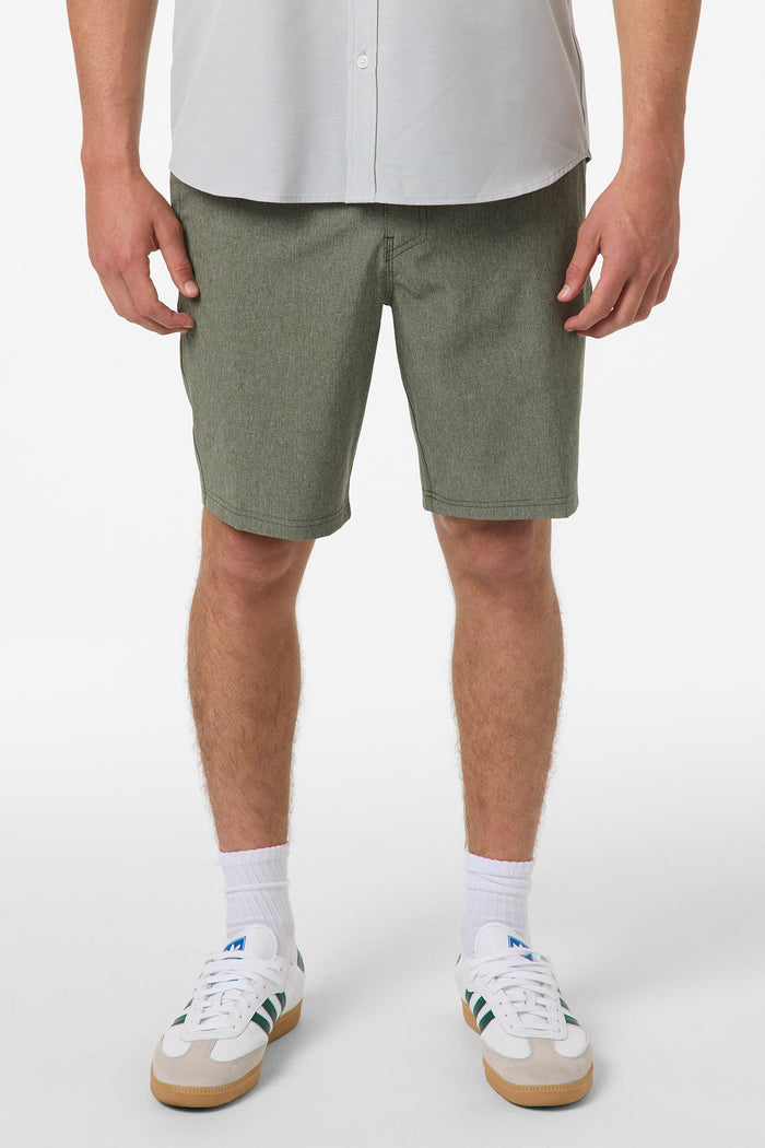 Reserve Heather 19" Hybrid Shorts - Heather Mulled Basil