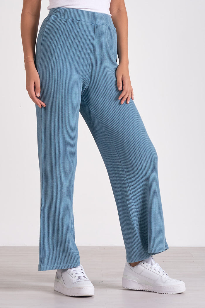 Ribbed Pants - Blue Wash