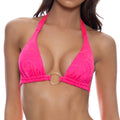 Ring Triangle Halter Top - Candy Coated (Pink Sugar)