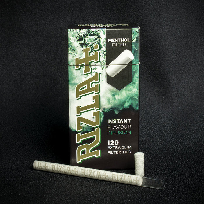 Rizla Menthol Extra Slim Filter Tips - 20 x 120 Pack (2400)