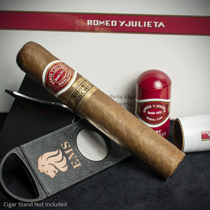 Romeo y Julieta Short Churchill Tubed Cuban Cigar & Hine Miniature - Gift Box