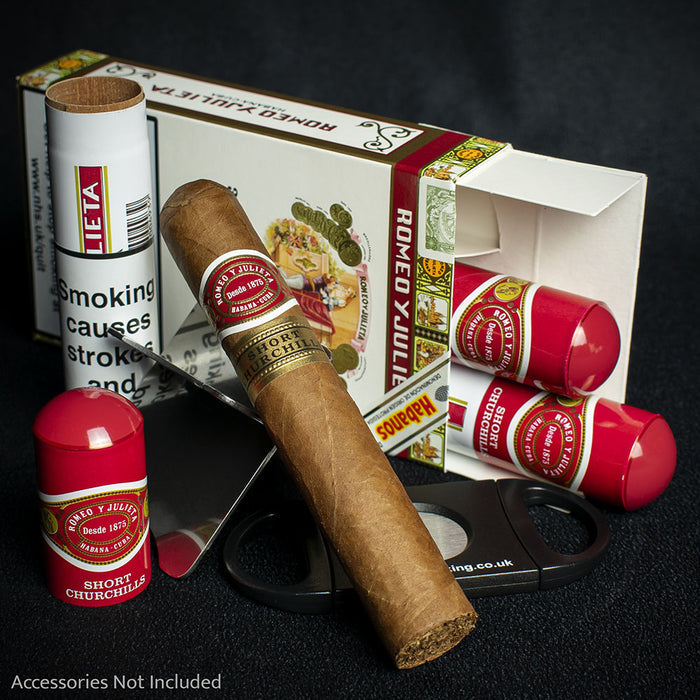 Romeo y Julieta Short Churchill Tubos Cuban Cigars - 3 Pack