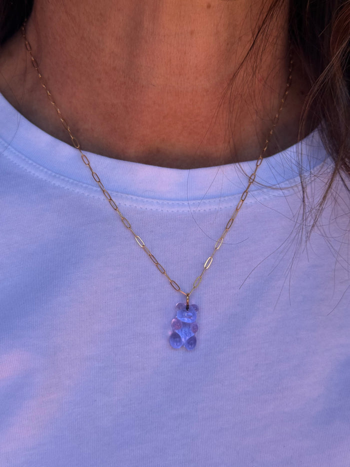 Ruby & Violet Gummy Bear Necklace