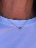 Ruby & Violet Pave Bead Necklace