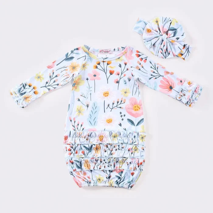Ruffle Baby Gowns