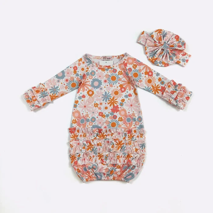 Ruffle Baby Gowns