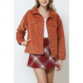 Rust corduroy jacket