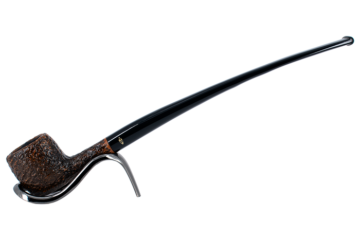 Savinelli Brownblast Churchwarden Briar Pipe - 901 6mm