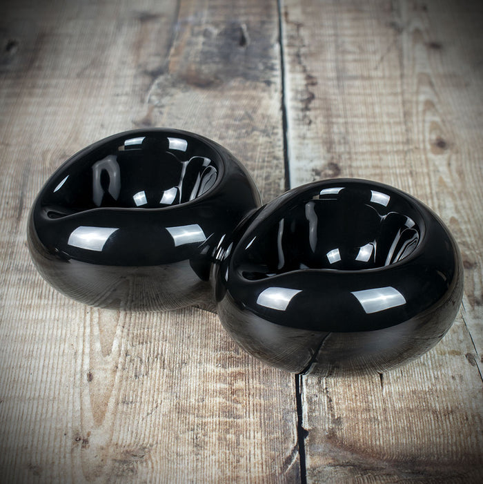 DOUBLE - Savinelli Goccia Ceramic Pipe Rest - Black
