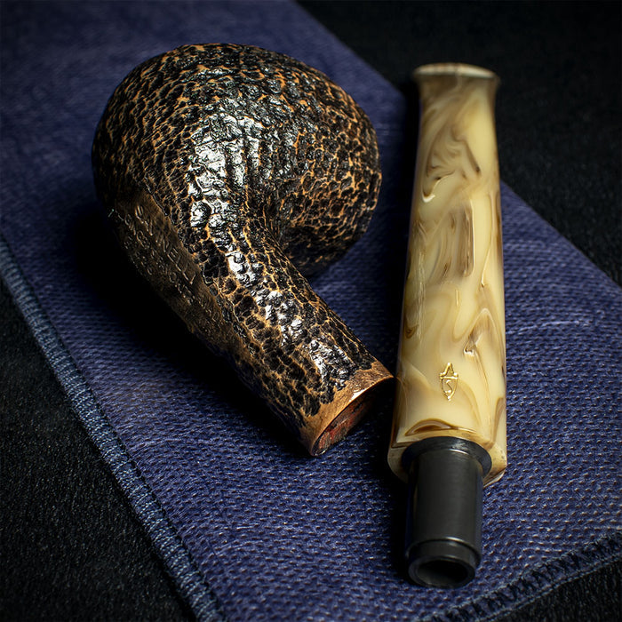 Savinelli Ginger's Favourite Rustic Brown Briar Pipe - 626 6mm