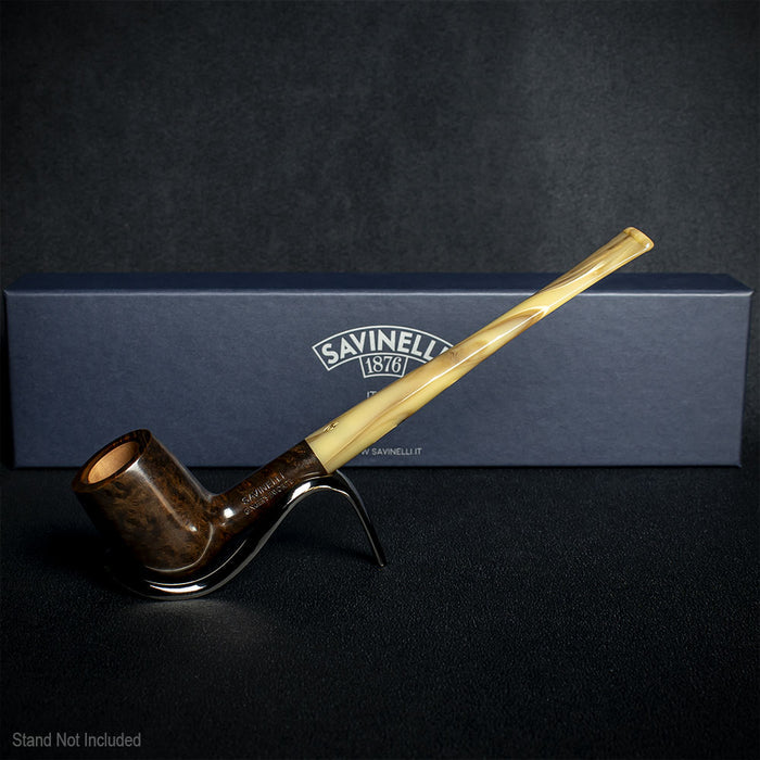 Savinelli Ginger's Favourite Smooth Brown Briar Pipe - 104 6mm