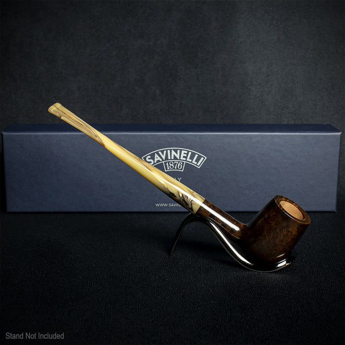 Savinelli Ginger's Favourite Smooth Brown Briar Pipe - 104 6mm