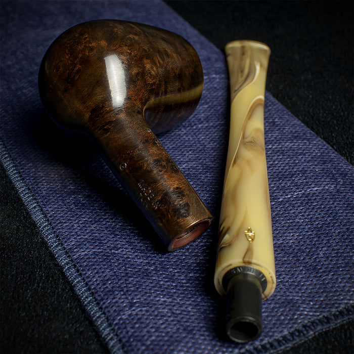 Savinelli Ginger's Favourite Smooth Brown Briar Pipe - 104 6mm