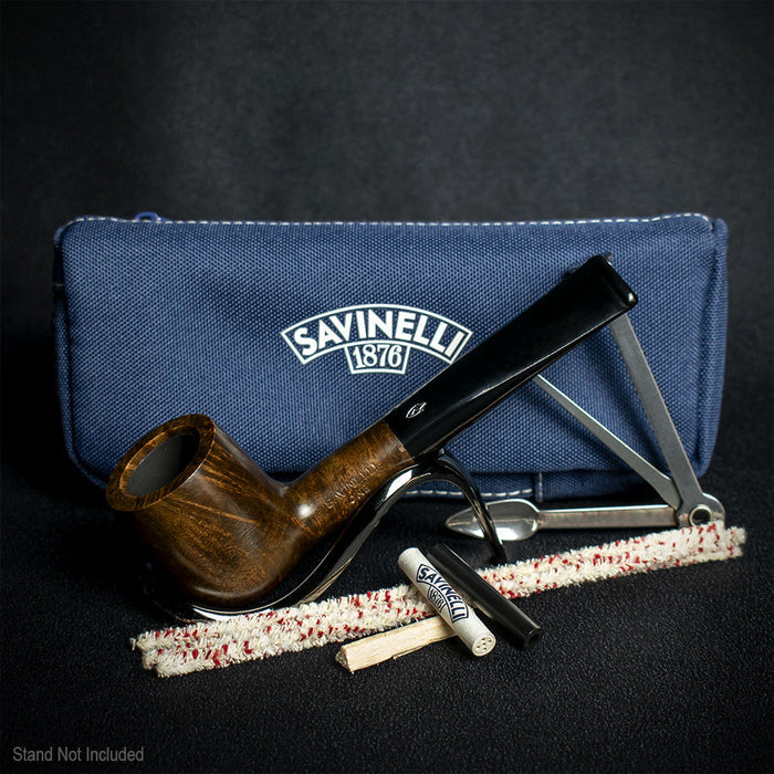 Savinelli One Smooth Brown 106 Pipe Starter Kit