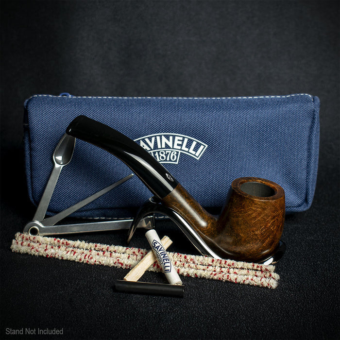 Savinelli One Smooth Brown 601 Pipe Starter Kit