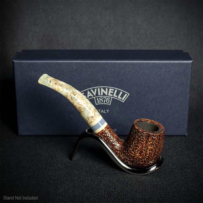 Savinelli Sasso Rusticated 601 - 6mm Briar Pipe