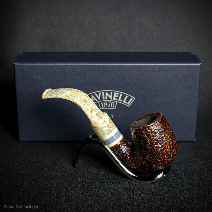 Savinelli Sasso Rusticated 614 - 6mm Briar Pipe