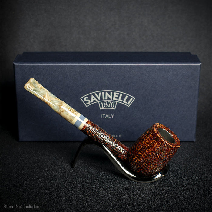 Savinelli Sasso Rusticated 701 - 6mm Briar Pipe