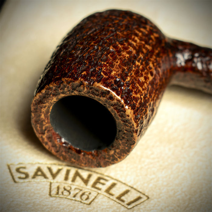 Savinelli Sasso Rusticated 701 - 6mm Briar Pipe