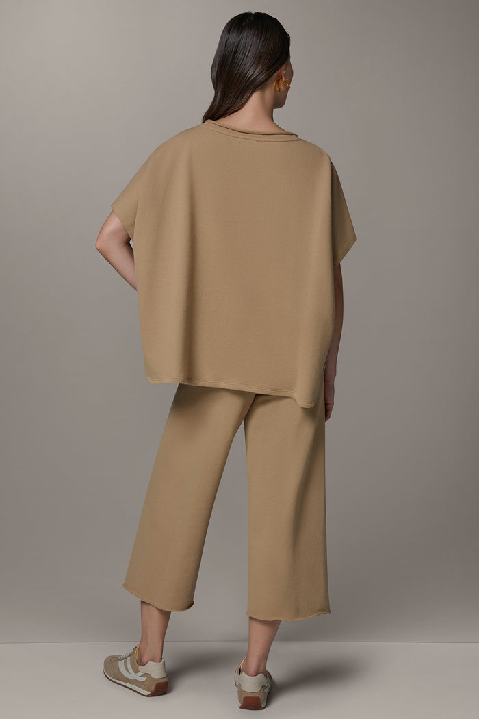 SHORT SLEEVE BOATNECK SWEATER