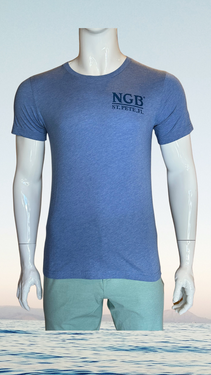 Short Sleeve T-Shirt - Blue - Blue St. Pete Pelican