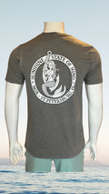 Short Sleeve T-Shirt - Grey - Black/White Kaia on FL Seal