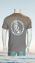 Short Sleeve T-Shirt - Light Grey - Black/White Kaia on FL Seal