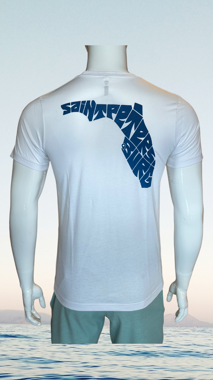 Short Sleeve T-Shirt - White - Blue Saint Petersburg State