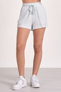 Shorts with Elastic Waistband - Light Blue