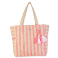 Shoulder Tote - Pink Stripe