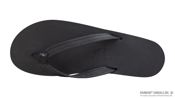 Single Arch Narrow Strap Sandals - Classic Black